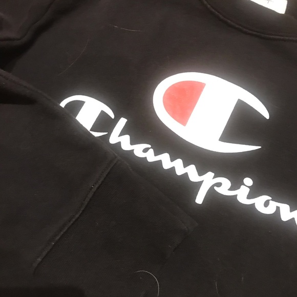 Champion Kids Black Sweatshirt with Logo - Picture 4 of 4